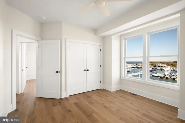 a view of a tall building with a city view