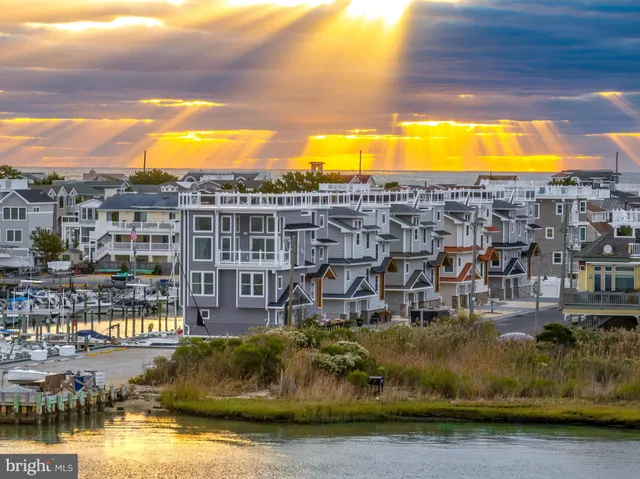 a view of a lake with a lot of buildings