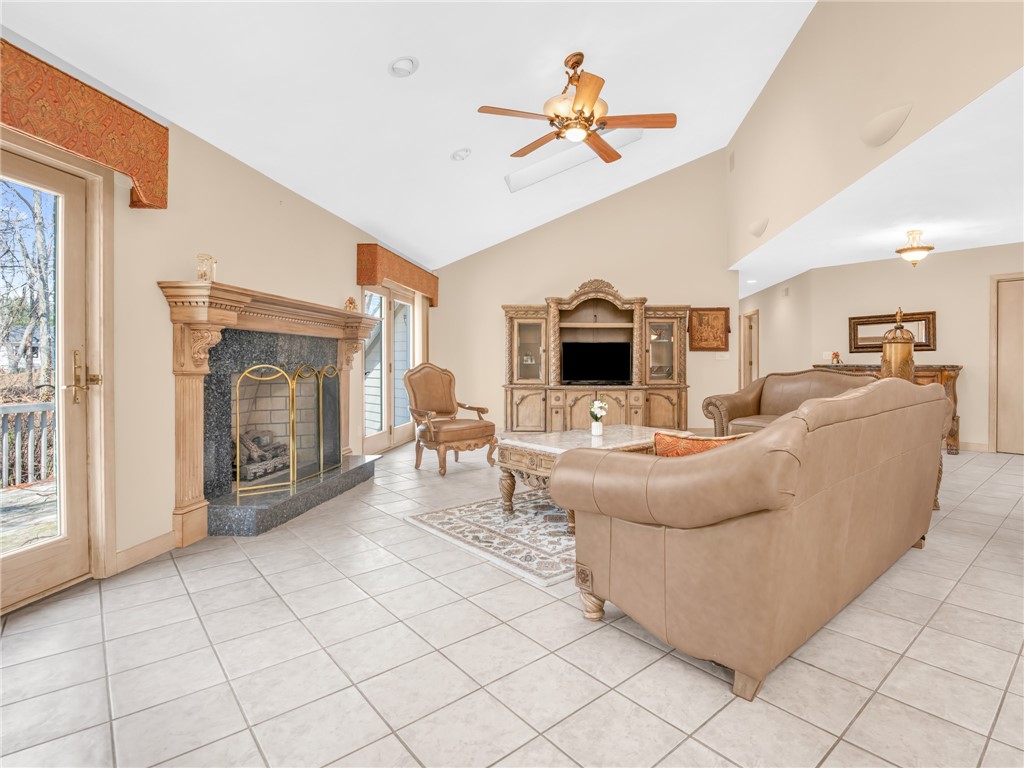 51 Janet Drive Cranston, RI 02921 - Photo 6 of 38 Great room/living room with vaulted ceilings