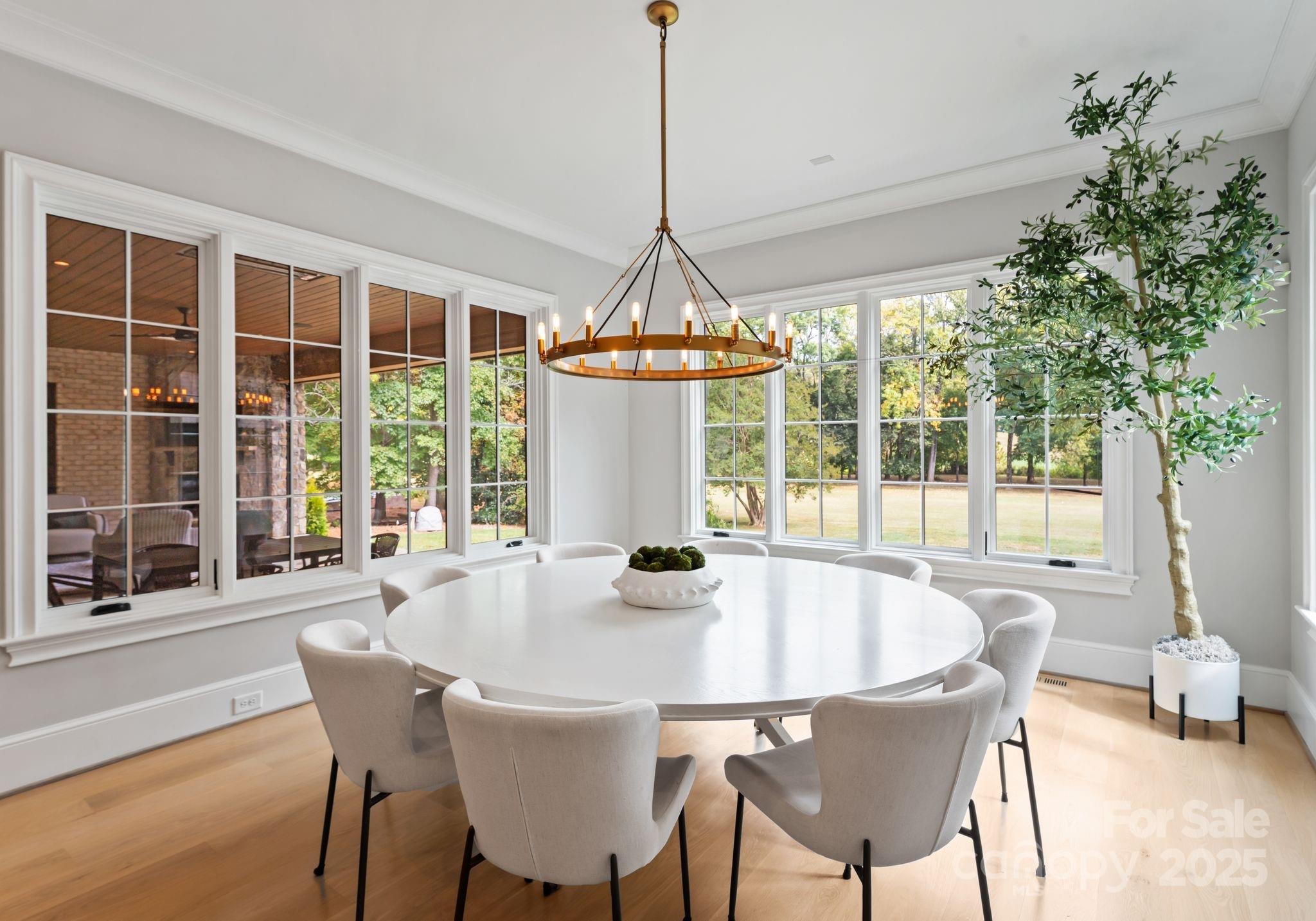 4019 River Ridge Road Charlotte, NC 28226 - Photo 12 of 39 a dining room with furniture window and outside view