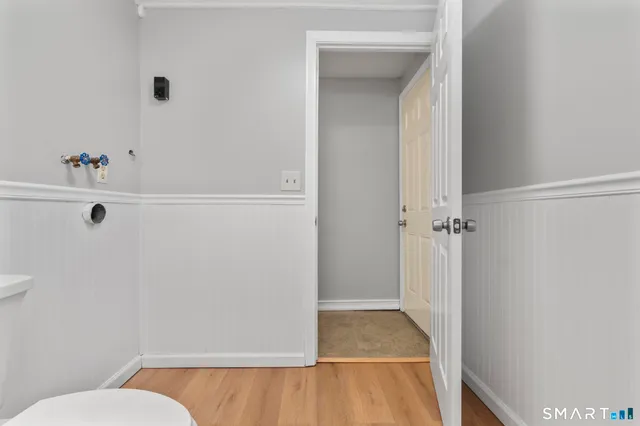 a view of storage and utility room