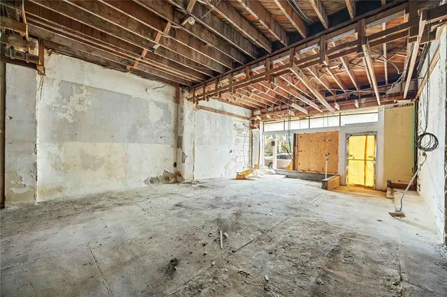 a view of an empty room