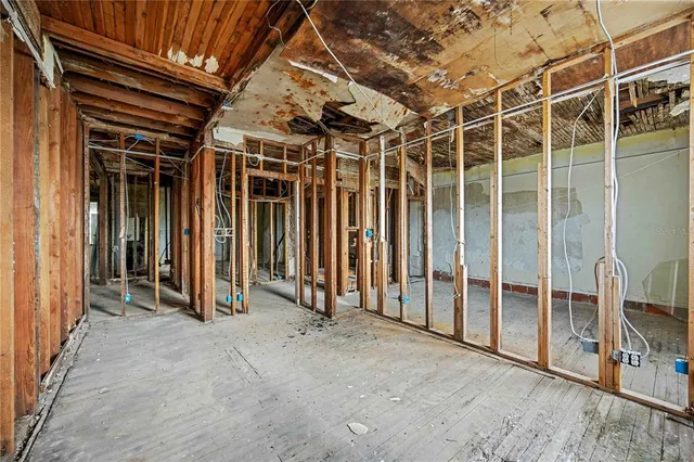 a view of an empty room