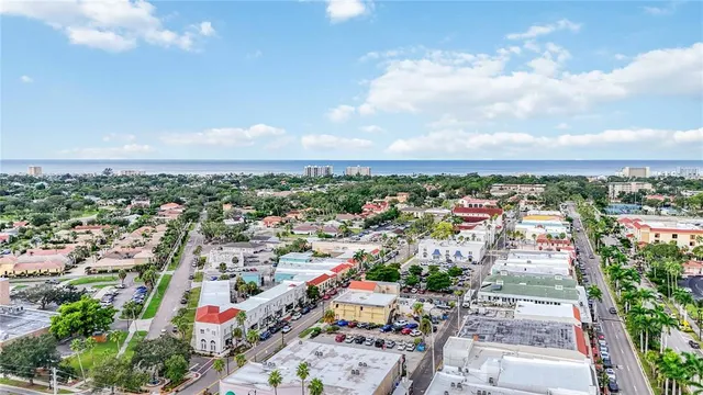 an aerial view of a city
