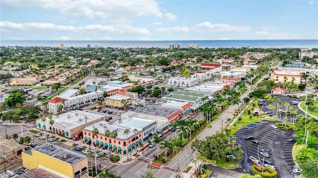 an aerial view of a city