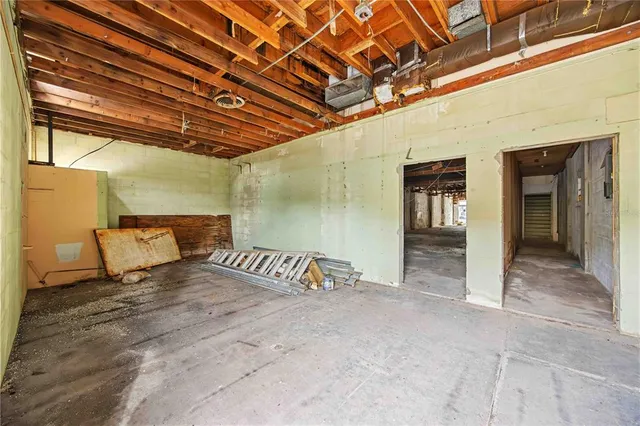 a view of an empty room