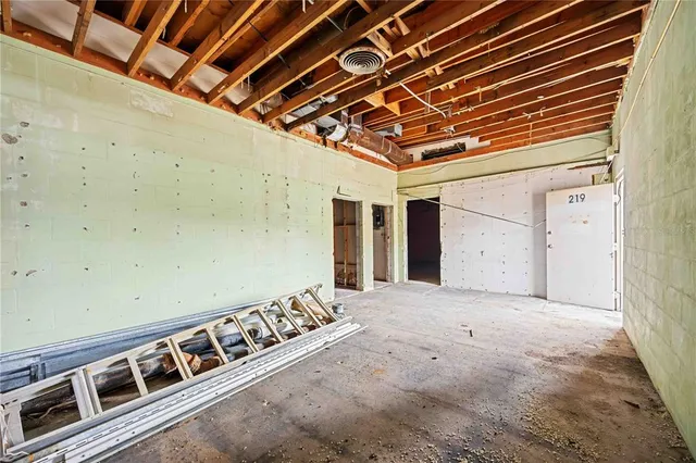 a view of an empty room