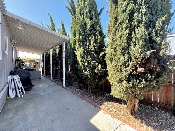 a view of a house with a patio