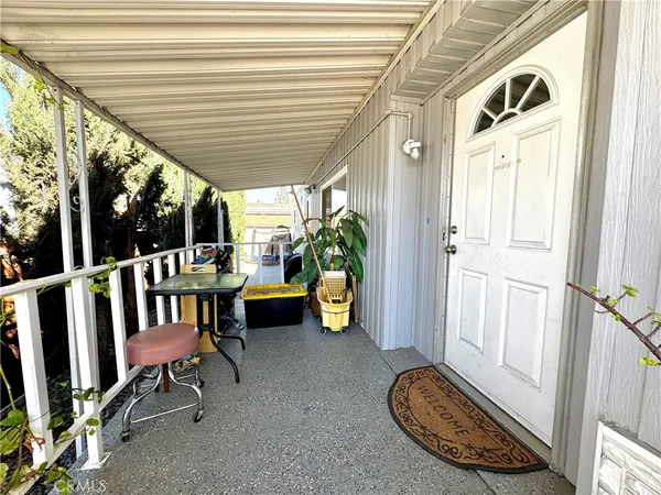 a view of a house with patio
