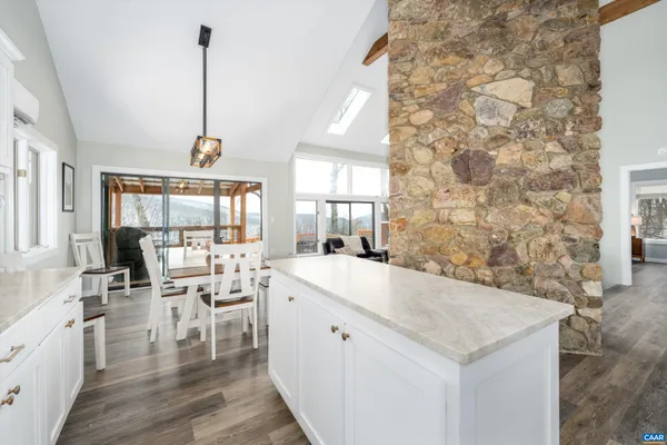 a view of wooden floor