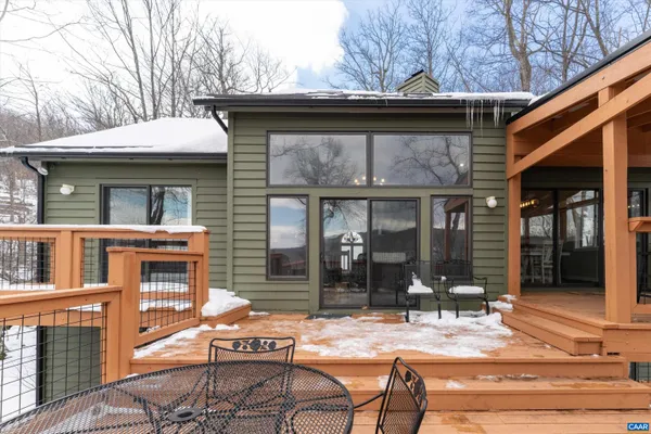 a view of a backyard of the house