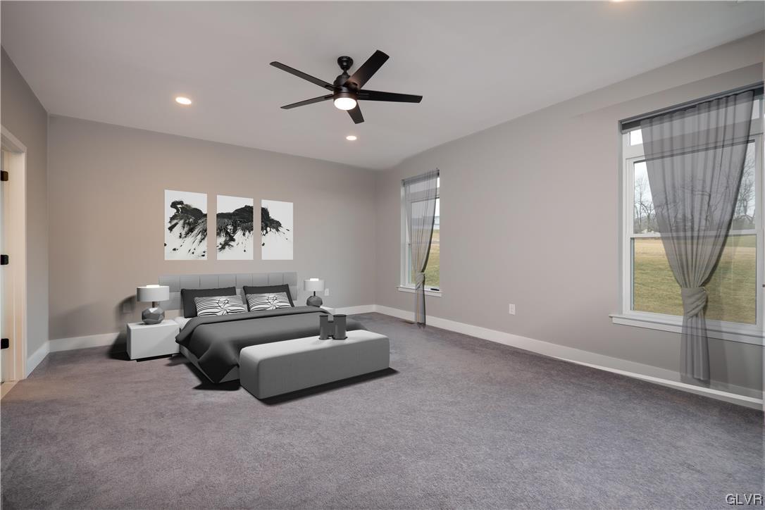 785 Emerald Valley Lane Bangor, PA 18013 - Photo 21 of 28 a spacious bedroom with a bed and a large window