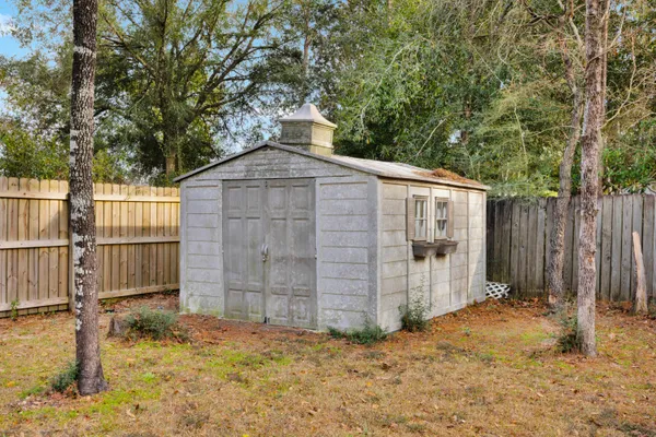 a backyard of a house