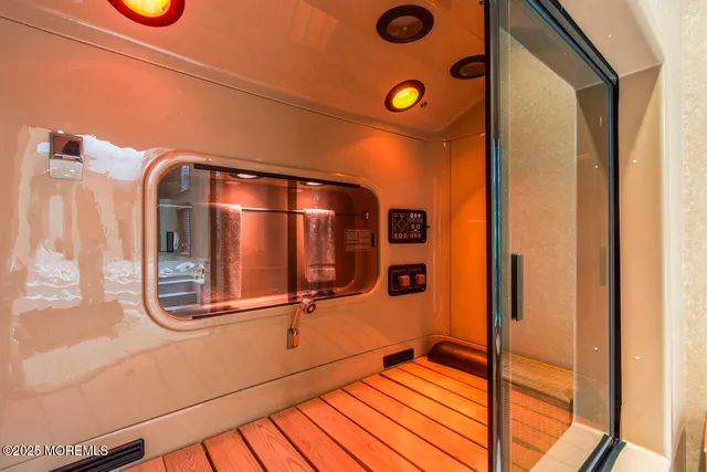 a view of a building from a window