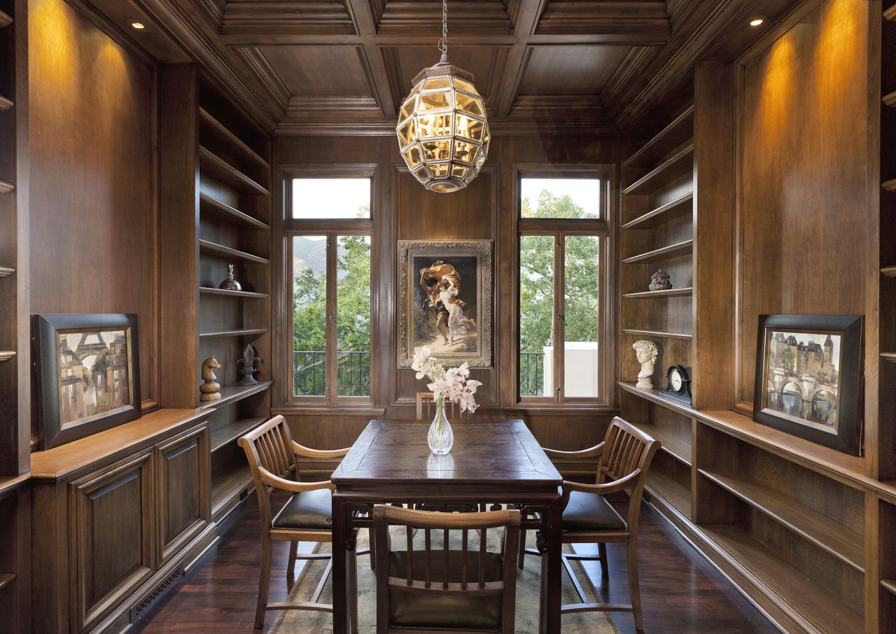1041 Mission Ridge Road Santa Barbara, CA 93103 - Photo 7 of 11 a view of a dining room with furniture window and wooden floor
