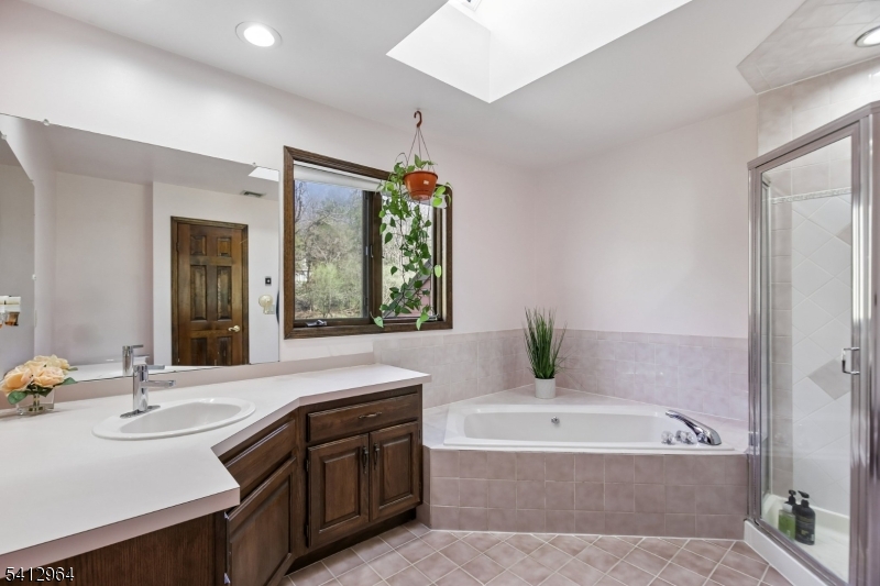 34 Knollcroft Road Bernards, NJ 07920 - Photo 22 of 34 a bathroom with a tub a sink and mirror