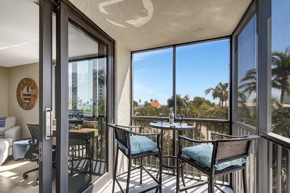 3400 South Ocean Boulevard, Unit 4A Highland Beach, FL 33487 - Photo 13 of 47 Balcony