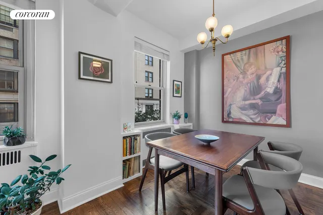 a picture of a bench in front of a microwave