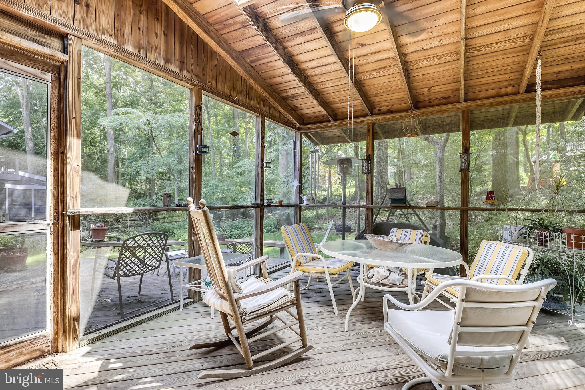 10733 Cross School Road Reston, VA 20191 - Photo 22 of 35 Large screened in porch with huge skylight and fan