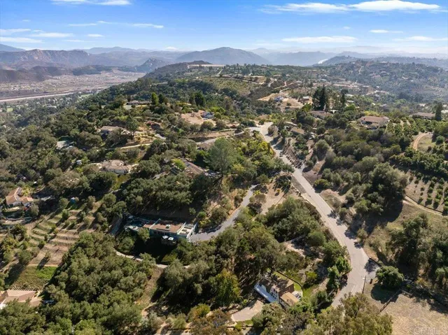 a view of city and mountain
