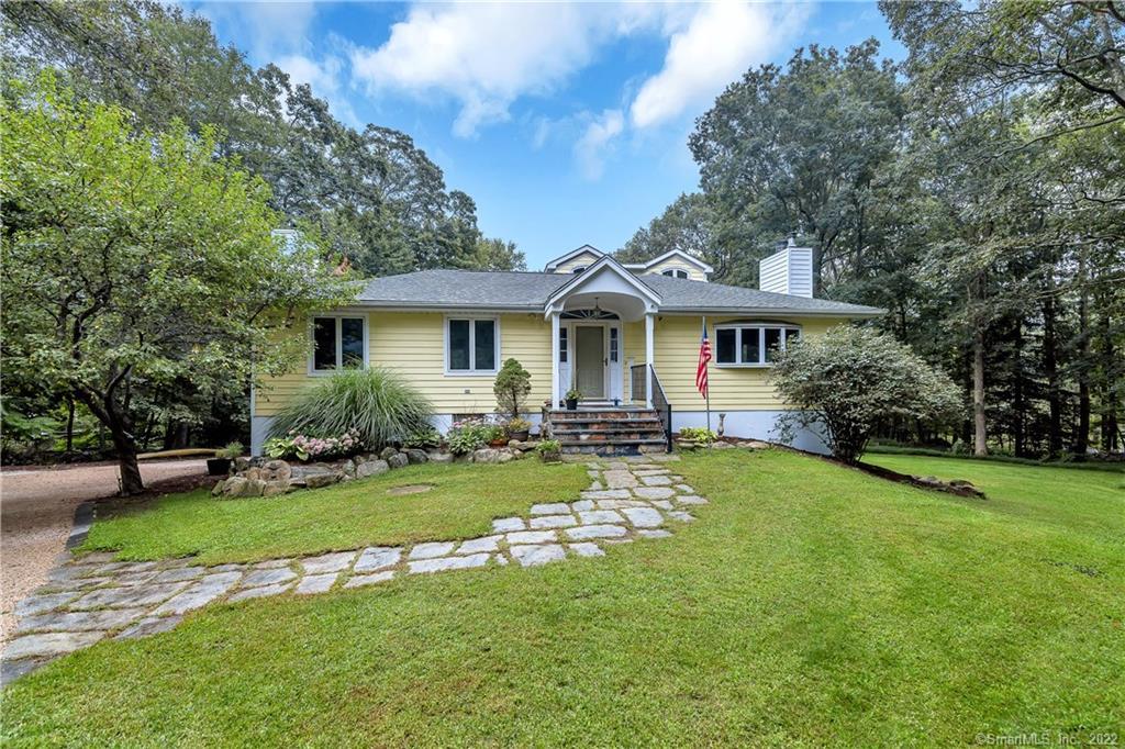 20 Birch Court Ridgefield, CT 06877 - Photo 1 of 1 a view of a house with a yard patio and a garden