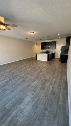 a view of kitchen and kitchen island