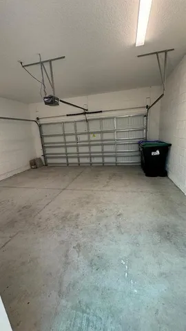 a view of a garage