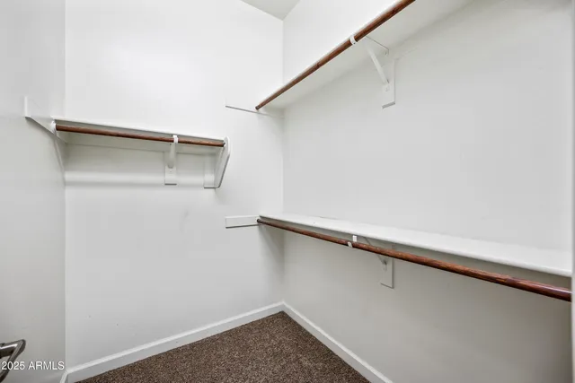 a close view of closet