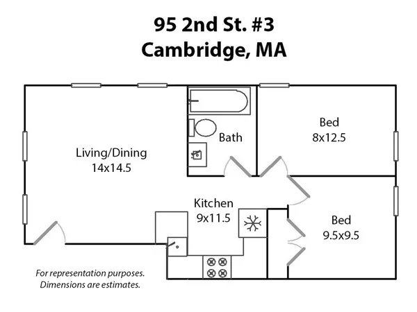 $560,000 | 95 Second Street, Unit 3, Cambridge, MA 02141