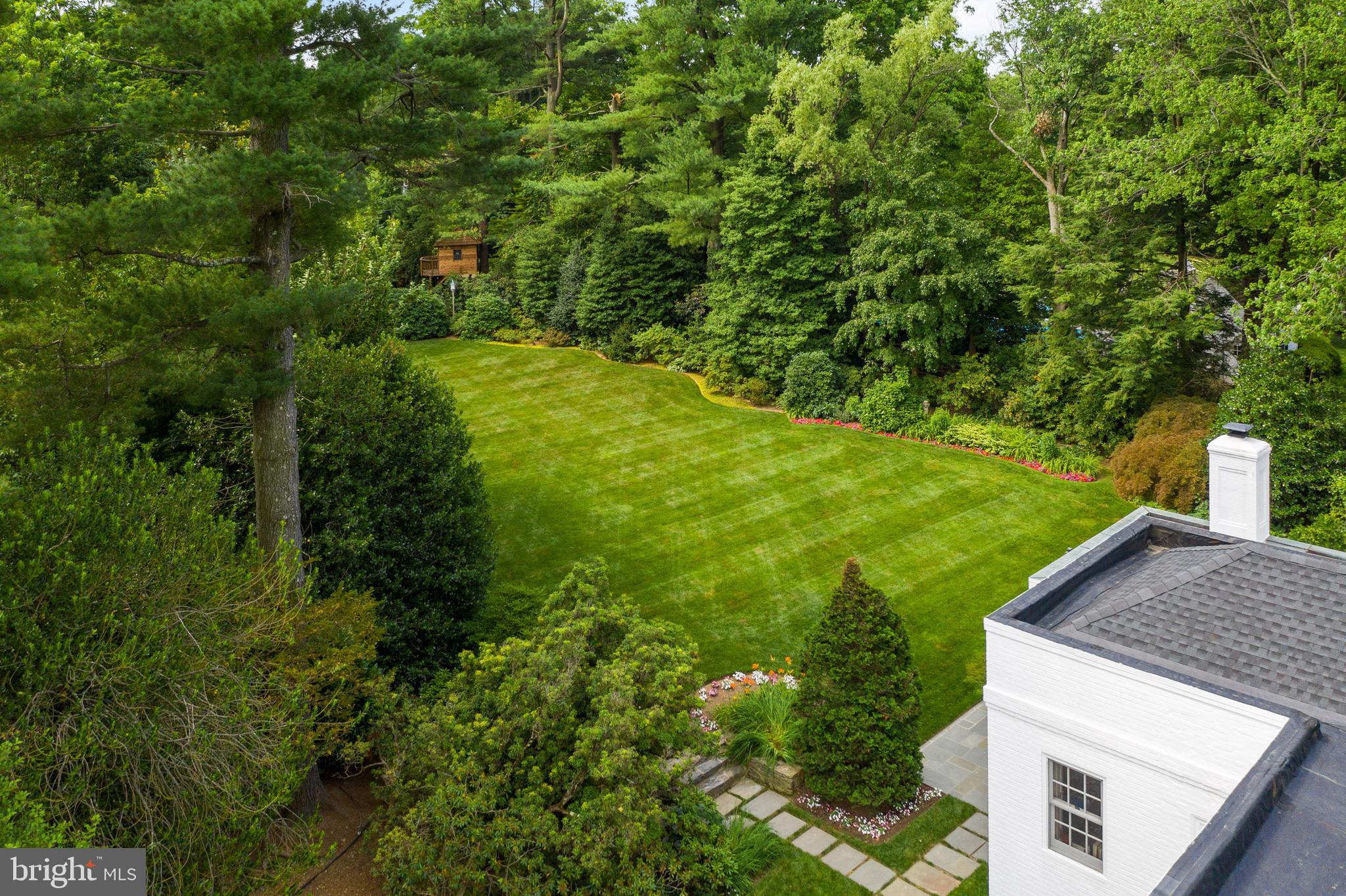909 Muirfield Road Bryn Mawr, PA 19010 - Photo 37 of 40 Rear Yard Aerial