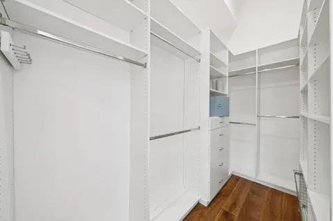 a close view of closet