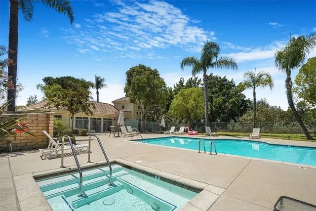 a swimming pool with yard