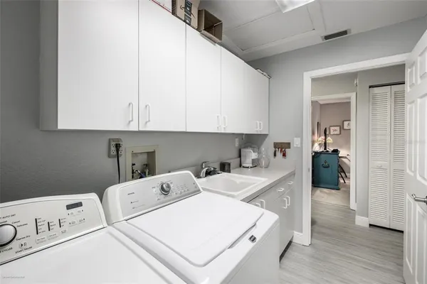 a view of a terrace with sitting area