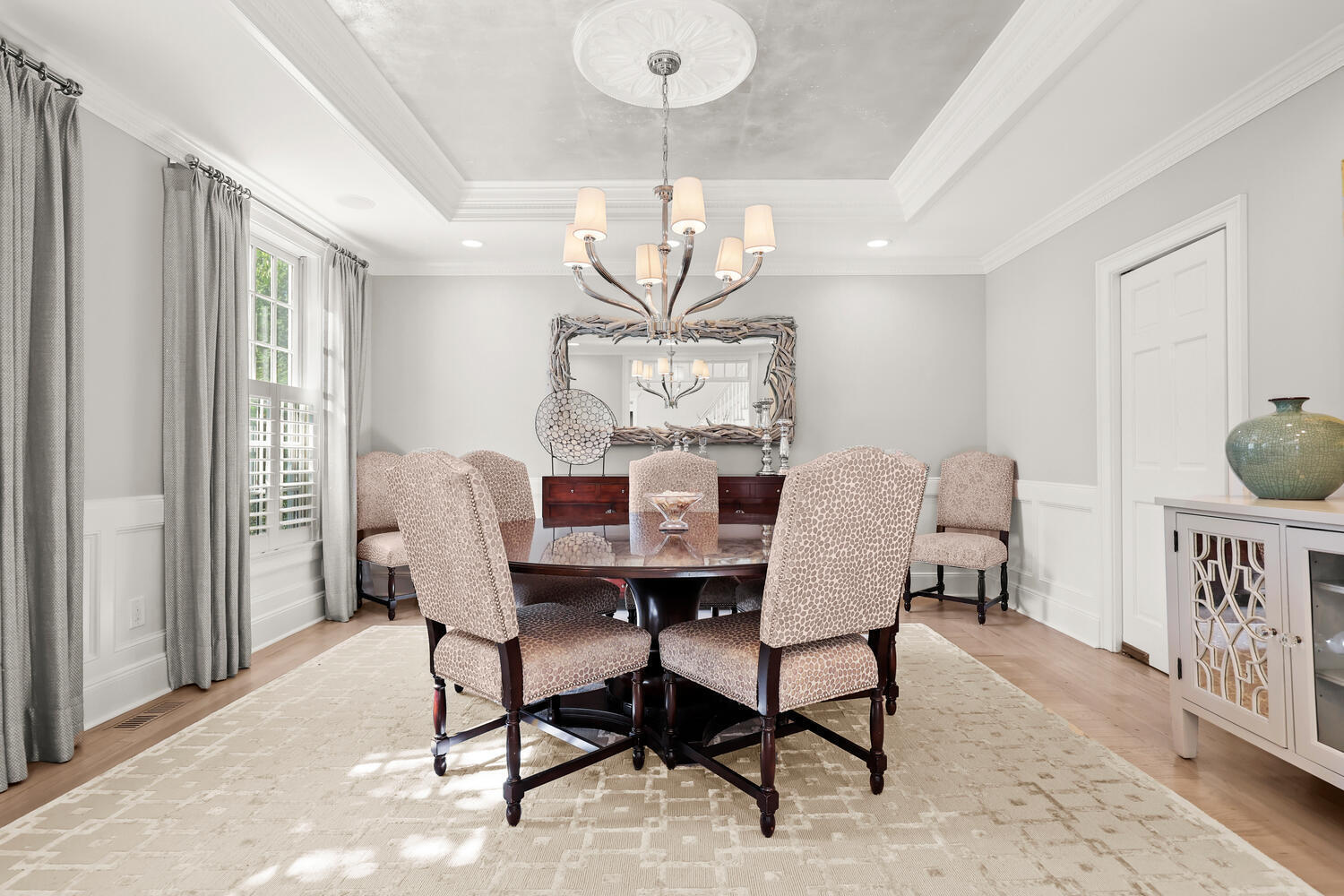35 Logan Road New Canaan, CT 06840 - Photo 16 of 73 a view of a dining room with furniture window and outside view