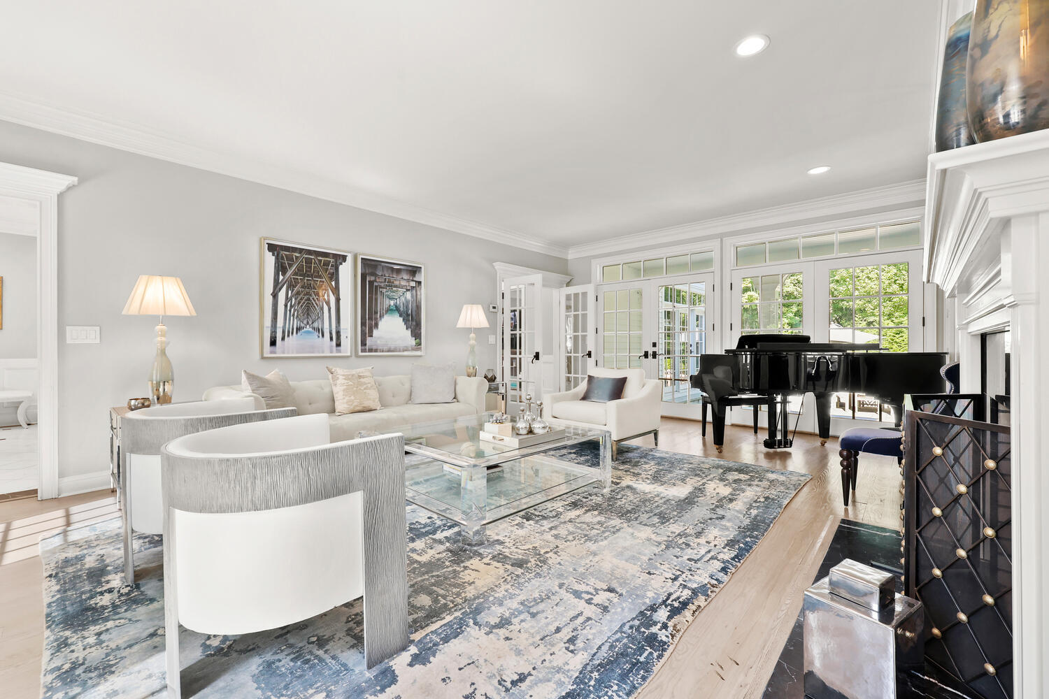 35 Logan Road New Canaan, CT 06840 - Photo 5 of 73 a living room with furniture a dining table and a large window