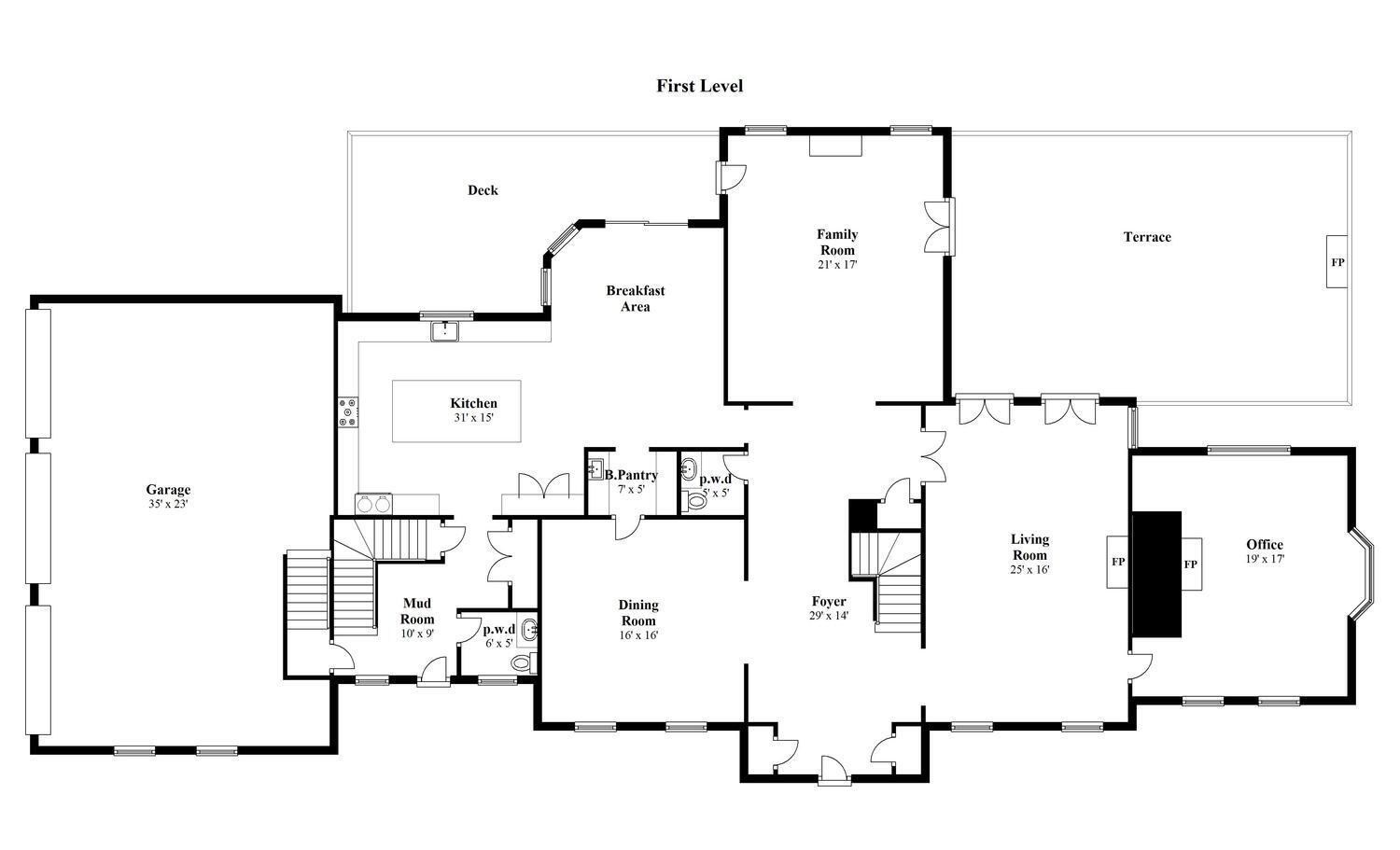 35 Logan Road New Canaan, CT 06840 - Photo 64 of 73 a picture of floor plan