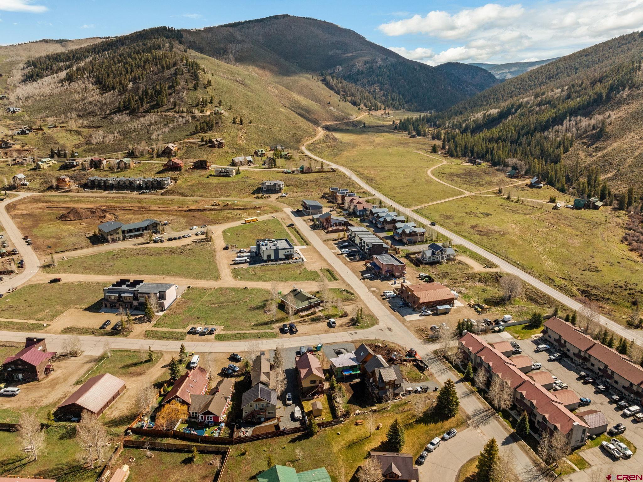 207 Elcho Avenue, Unit 14 Crested Butte, CO 81224 - Photo 3 of 34 an aerial view of residential houses with outdoor space