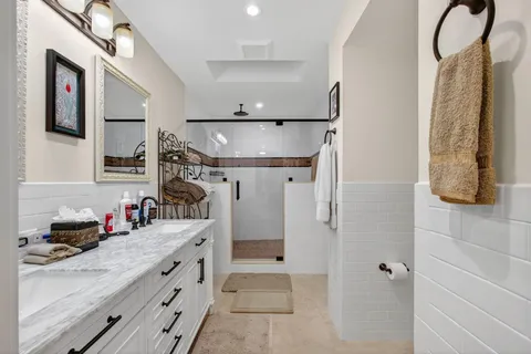 a kitchen with a sink stove and refrigerator