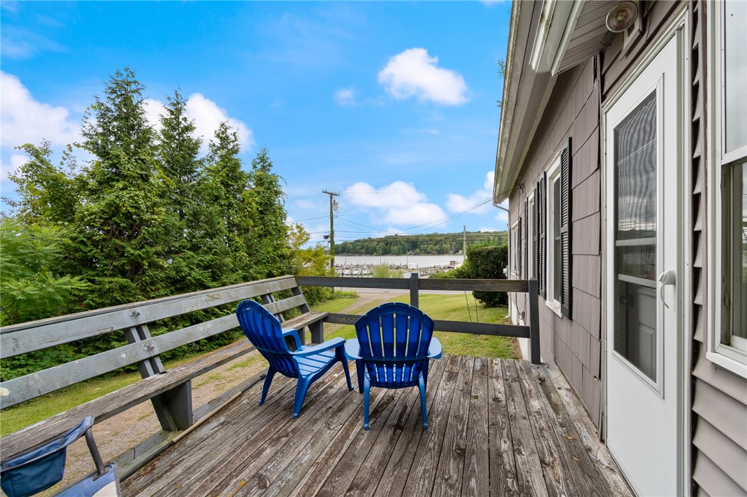 7128 Lake Bluff Road Wolcott, NY 14590 - Photo 35 of 43 South side deck located off the dining room area w