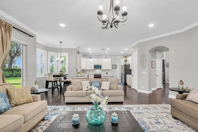 a bedroom with a bed and a view of bathroom