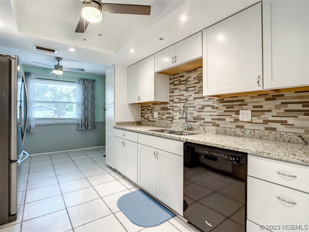 865 North Ridgewood Avenue Ormond Beach, FL 32174 - Photo 17 of 32 a kitchen with granite countertop a sink and a stove