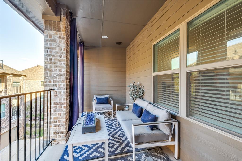 8132 Foraker Street Frisco, TX 75034 - Photo 19 of 25 Balcony with an outdoor hangout area