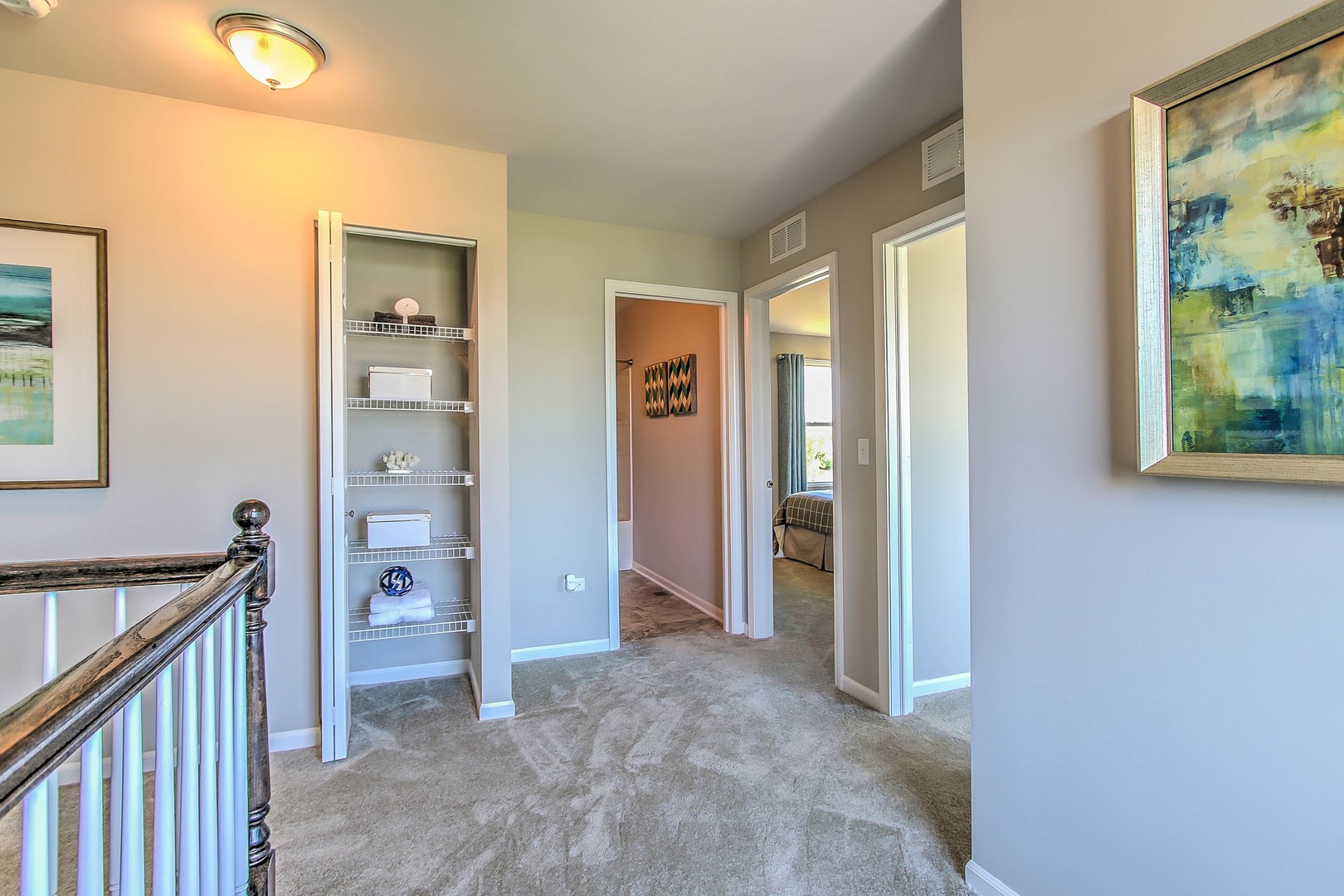1030 Sharp Drive Plano, IL 60545 - Photo 26 of 36 wooden floor in a bedroom and a balcony