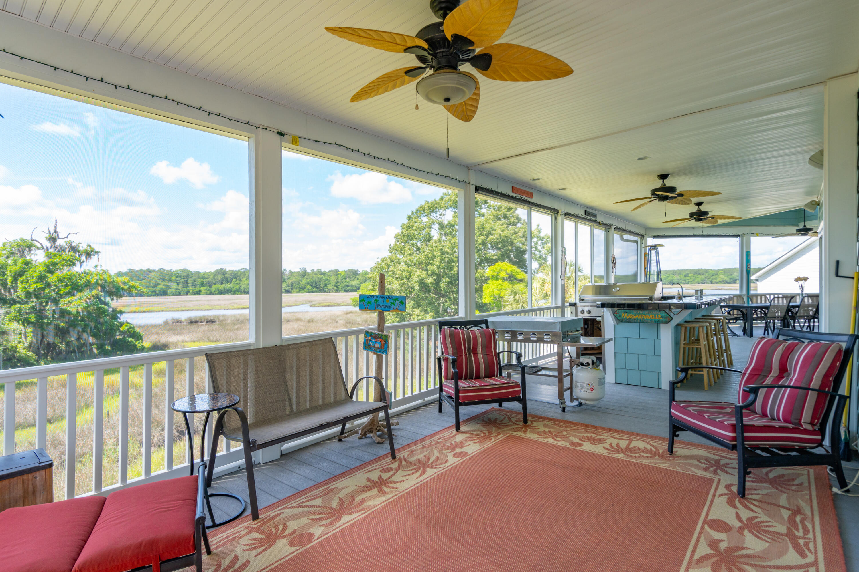 6099 Jacob's Point Boulevard Ravenel, SC 29470 - Photo 23 of 88 South End of Screened Porch