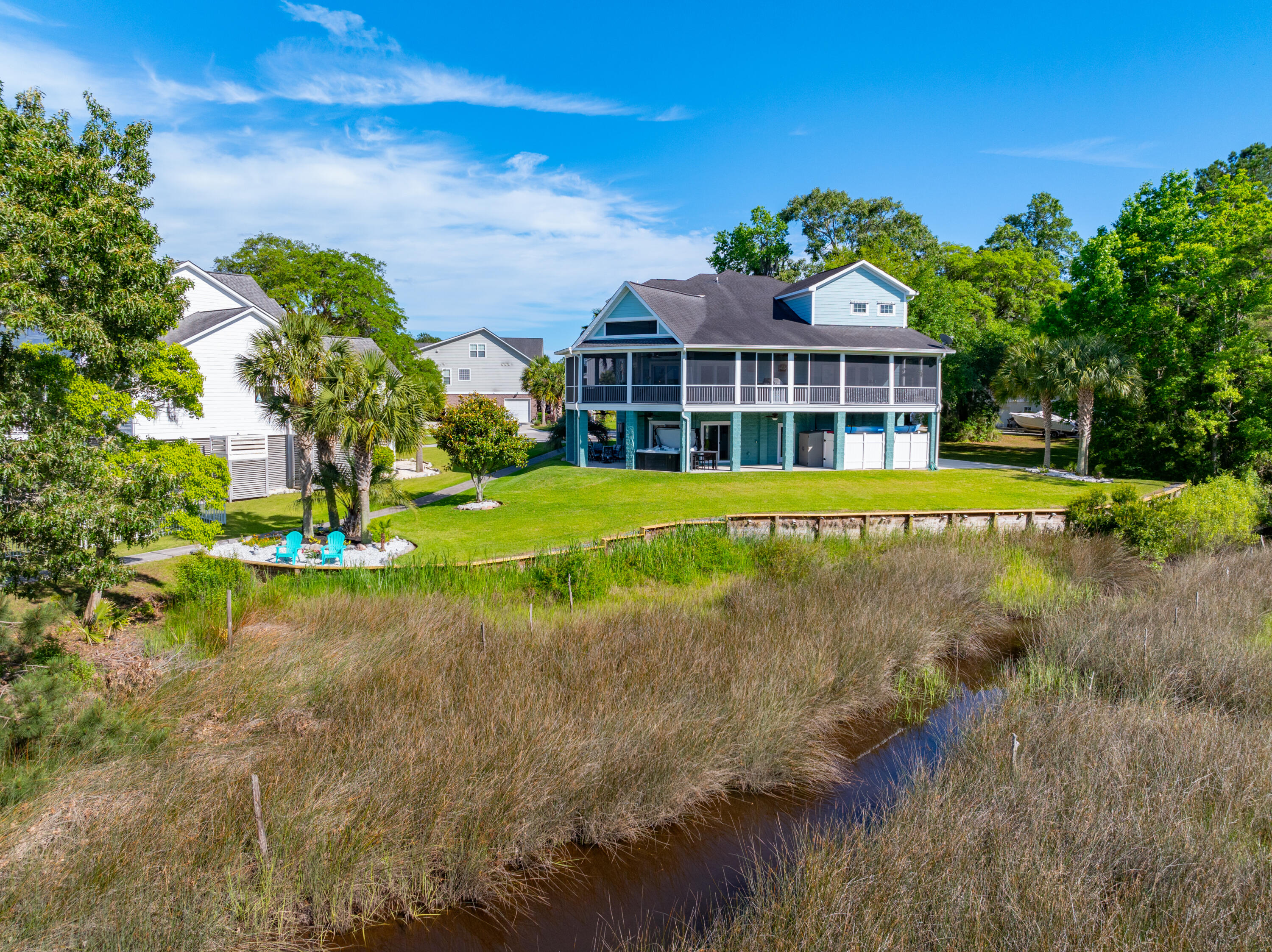 6099 Jacob's Point Boulevard Ravenel, SC 29470 - Photo 78 of 88 View from Wallace Creek