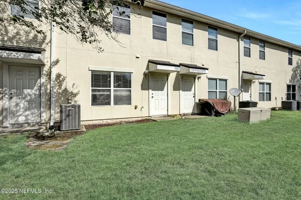 a house view with a garden space