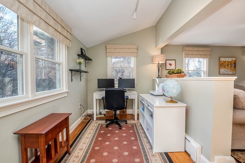41 Millbrook Road Westwood, MA 02090 - Photo 21 of 42 a view of a workspace with furniture and a window
