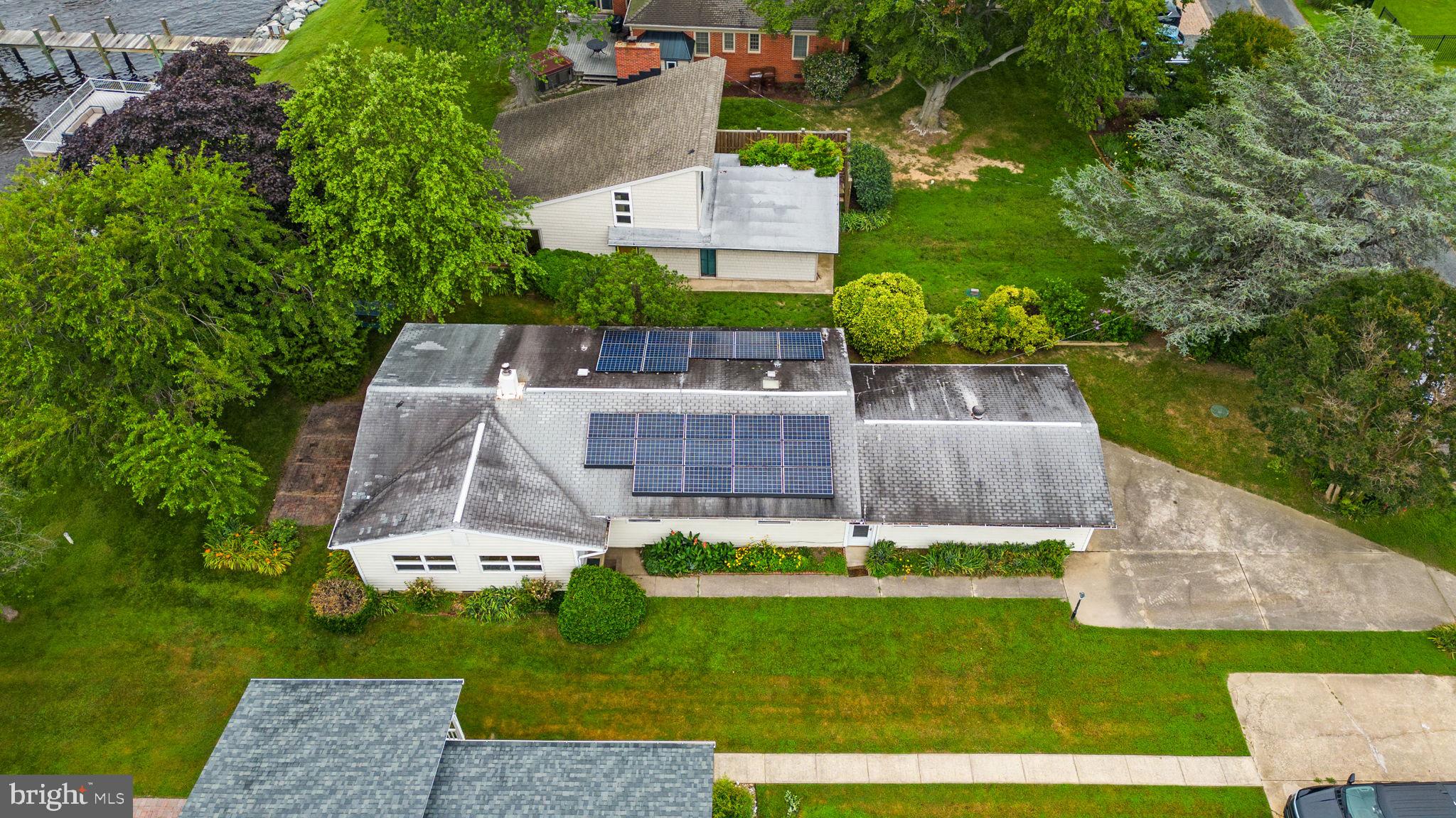 802 Kentmorr Road Stevensville, MD 21666 - Photo 53 of 62 Overhead Aerial View - Solar Panels