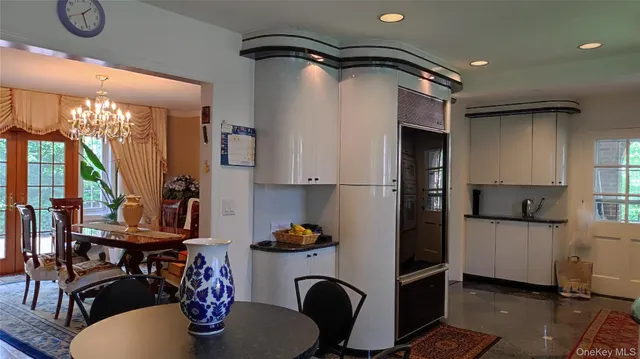 a view of room with door