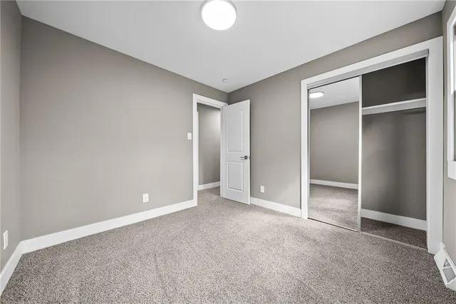 a view of an empty room